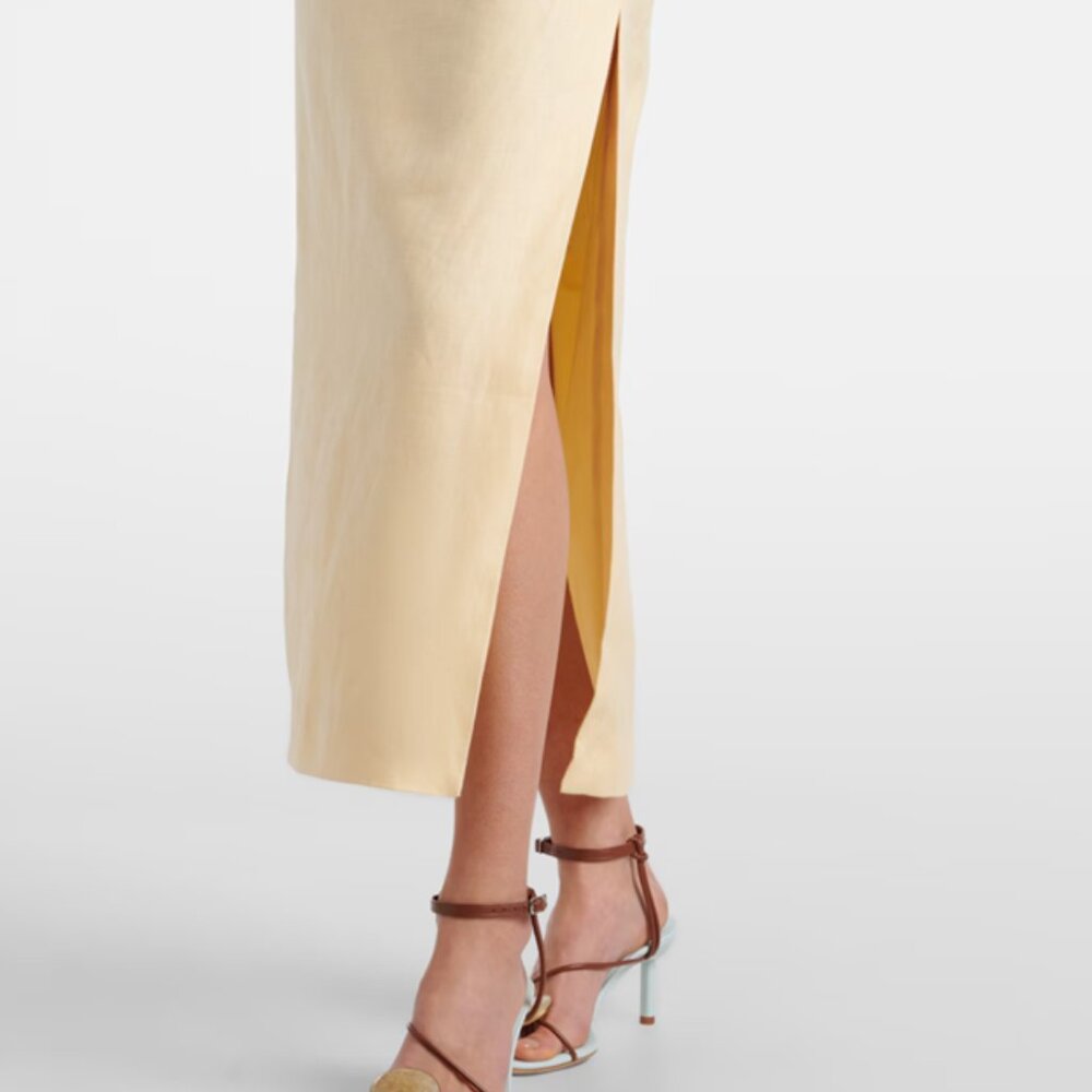 SIR the Label / Mytheresa Tamara Linen Midi Dress NWT - $555 In Store Sz 2 - Picture 6 of 10